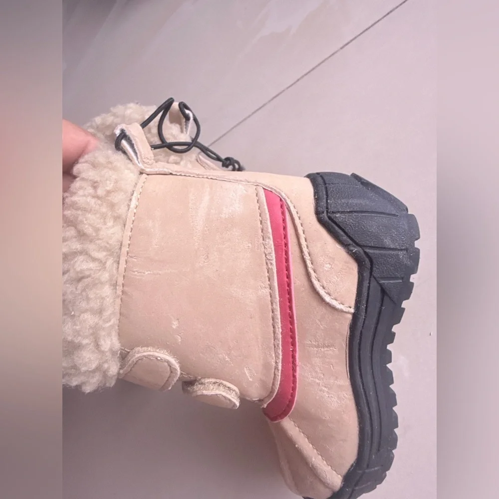 Kids Tan / Pink Winter Boots beige Infant 2 Boots Gymboree Size One 3- Other 4